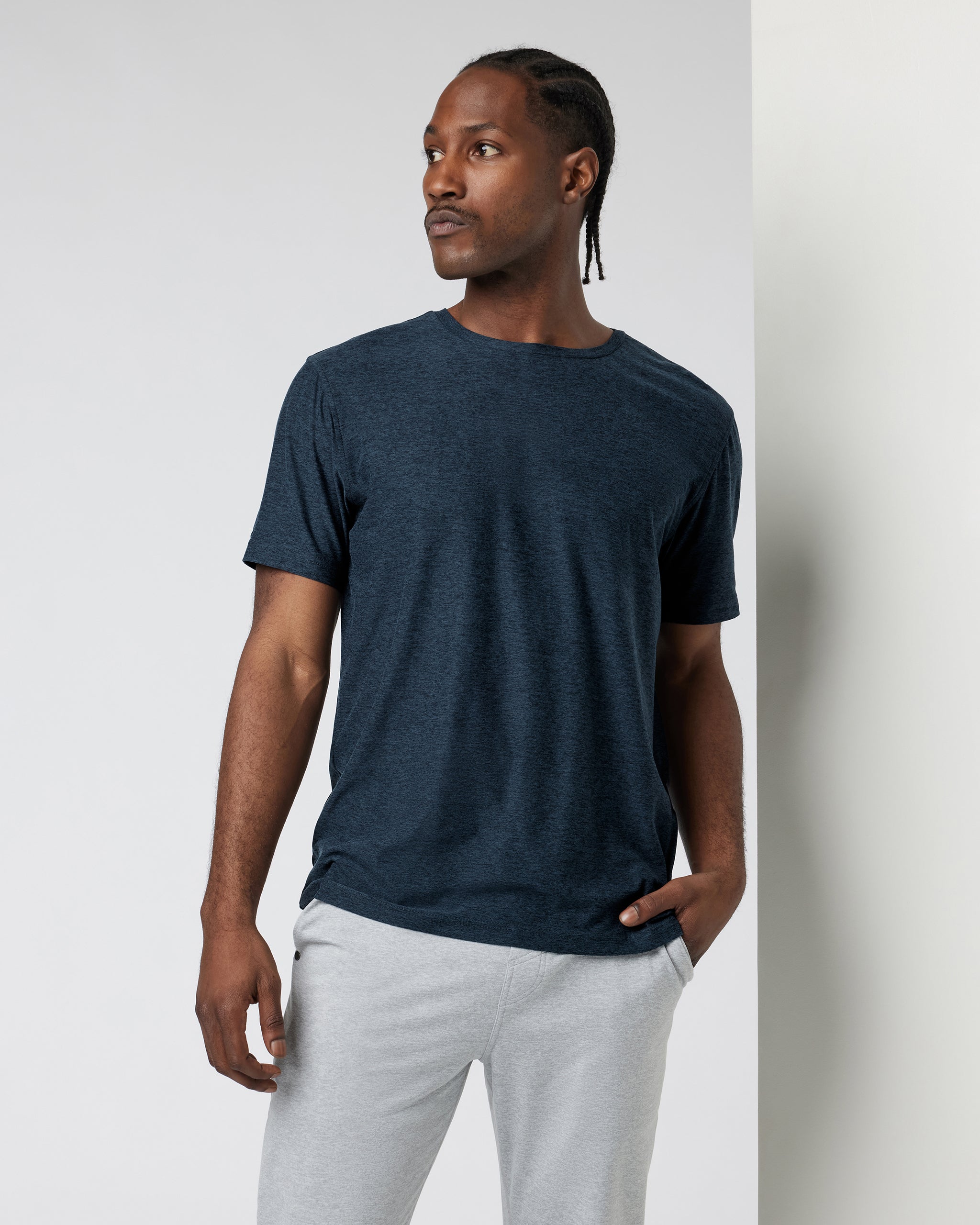 Navy performance tee