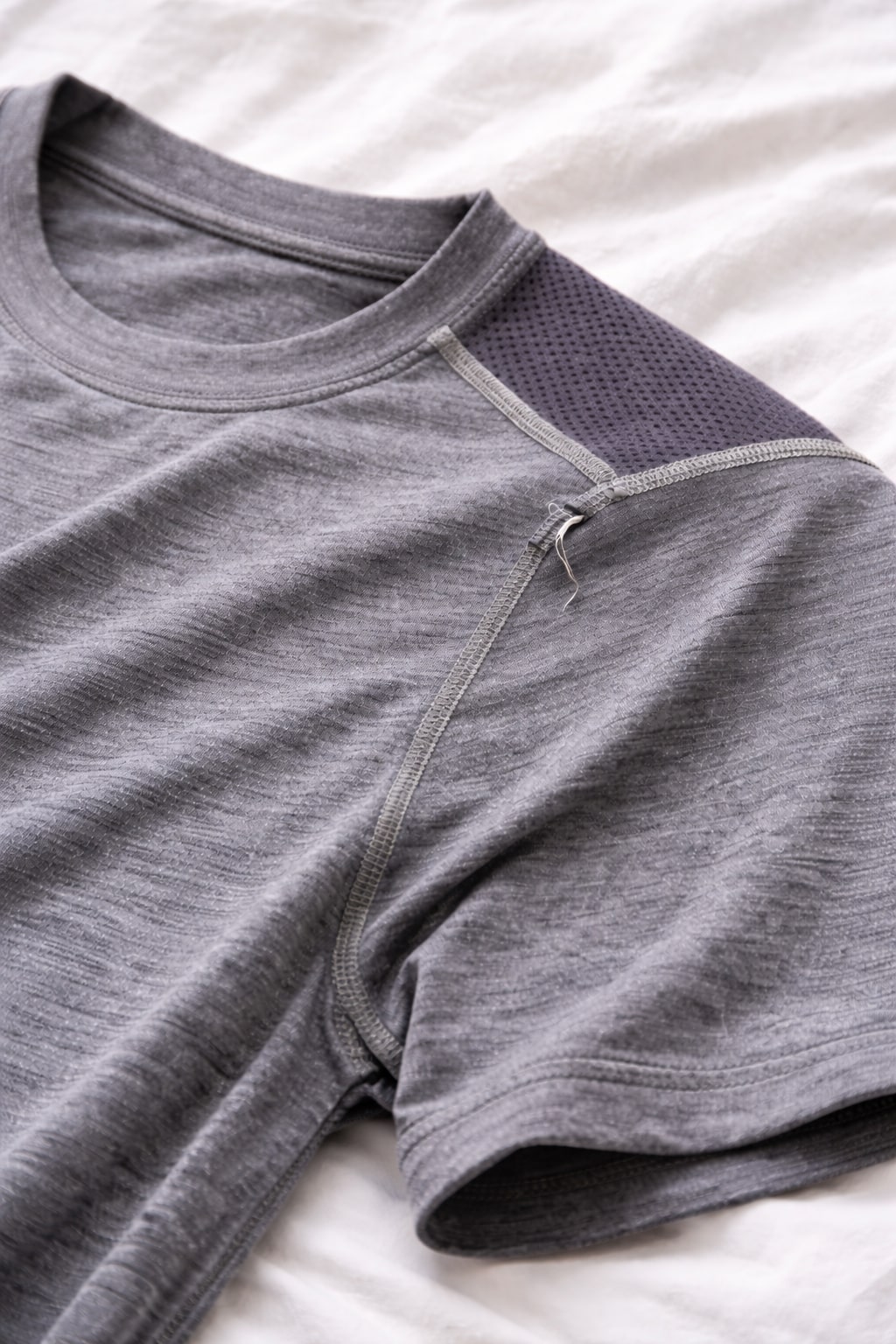 Photo of shirt seam defect